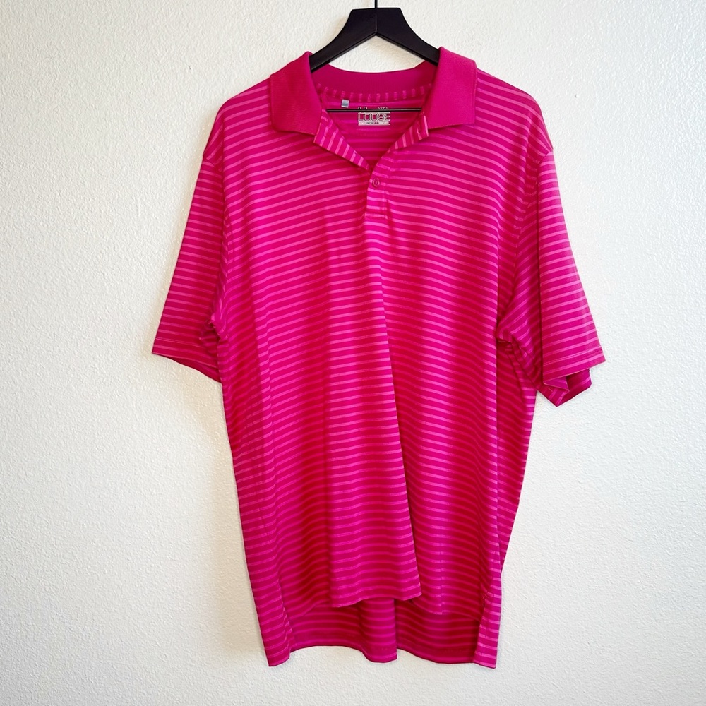 Under Armour Men’s Pink Striped Polo